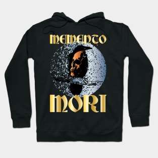 Memento Mori IV - Memento Mori Art - Skeleton Skull Raven - Latin Phrase Quote Hoodie